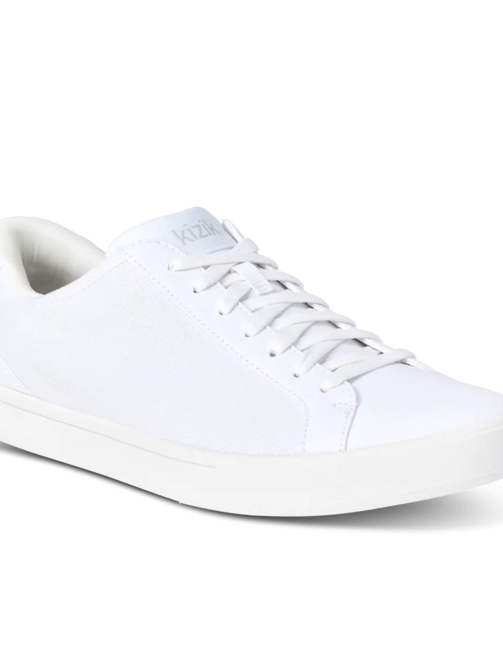 Kizik Women's White Lace-Up Casual Sneakers - Picture 3 of 8